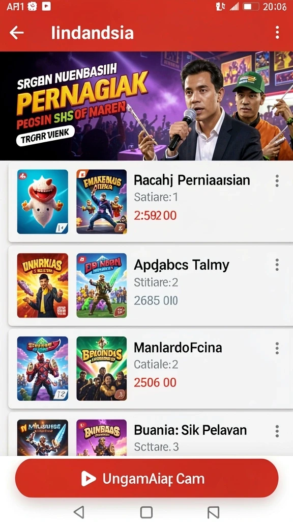 corla188 - Tampilan antarmuka yang intuitif dan mudah digunakan.