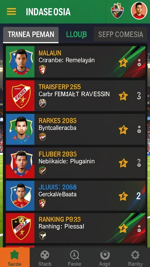 rpok - Screenshot menunjukkan menu kustomisasi karakter yang beragam.
